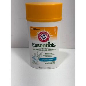 Arm & Hammer Essentials Deodorant Juniper Berry Aluminum Free 2.5oz Stick NEW